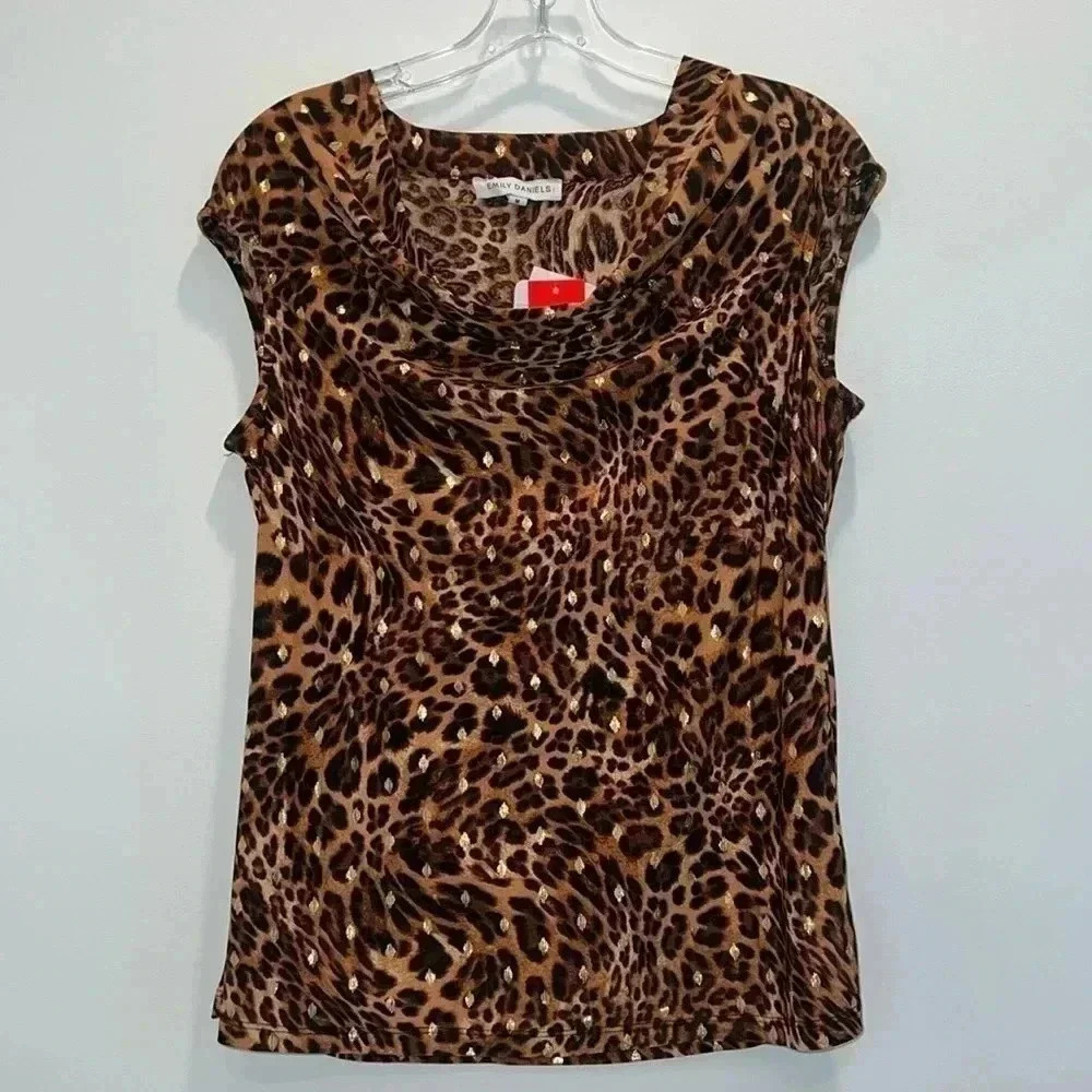 Emily Daniel’s Cowl Neck Sleeveless Blouse​​